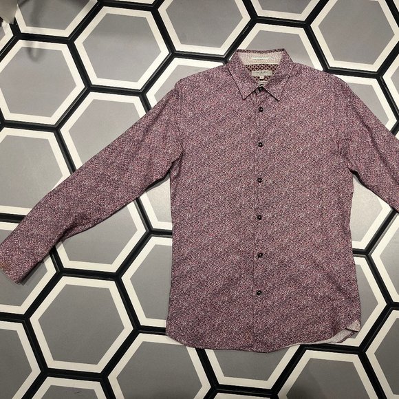 Ted Baker Floral Pattern Shirt Size 2 - Picture 5 of 6